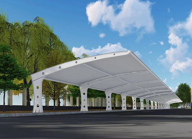 停車棚膜結構車棚